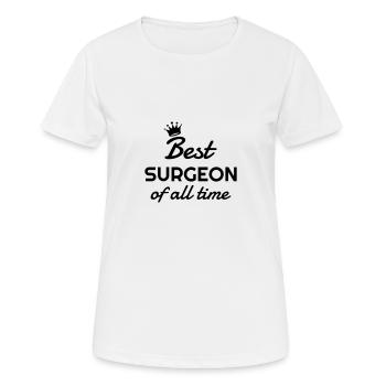 Arzt / Medizin / Chirurg / Chirurgie - Frauen T-Shirt atmungsaktiv - Weiß - Vorne - AI Model Female 172 dark (172cm)