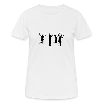 amis - T-shirt respirant Femme - blanc - Devant - AI Model Female 172 dark (172cm)