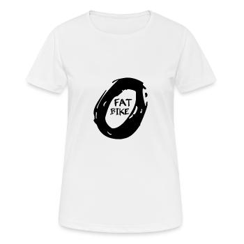Fat Bike - Women's Breathable T-Shirt - white - Front - AI Model Female 172 dark (172cm)