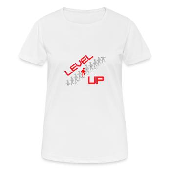 Niveau up - T-shirt respirant Femme - blanc - Devant - AI Model Female 172 dark (172cm)