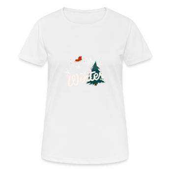 Winter - Women's Breathable T-Shirt - white - Front - AI Model Female 172 dark (172cm)