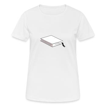 Buch - Frauen T-Shirt atmungsaktiv - Weiß - Vorne - AI Model Female 172 dark (172cm)