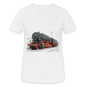 Dampflok 43 001 - Frauen T-Shirt atmungsaktiv - Weiß - Vorne - AI Model Female 172 dark (172cm)