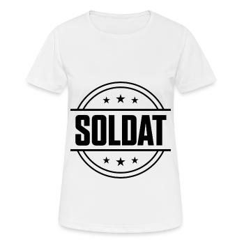 Soldat Beruf - Frauen T-Shirt atmungsaktiv - Weiß - Vorne - AI Model Female 172 dark (172cm)