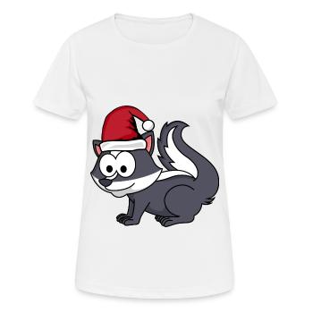 Stinker Comic Christmas - T-shirt respirant Femme - blanc - Devant - AI Model Female 172 dark (172cm)