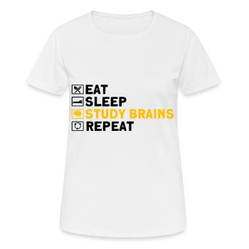 Neurobiologie Neuroscientifique Cadeau - T-shirt respirant Femme - blanc - Devant - AI Model Female 172 dark (172cm)