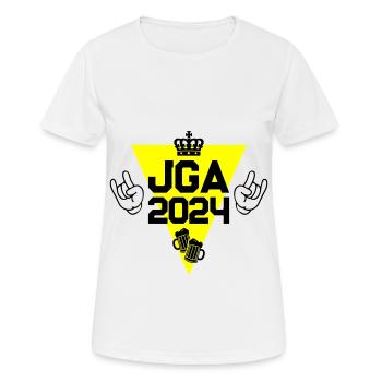 Enterrement de vie de garçon Enterrement de vie de garçon 2024 - T-shirt respirant Femme - blanc - Devant - AI Model Female 172 dark (172cm)