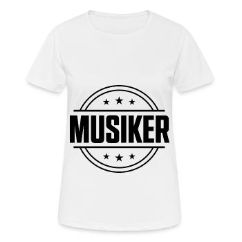 Musiker Beruf - Frauen T-Shirt atmungsaktiv - Weiß - Vorne - AI Model Female 172 dark (172cm)
