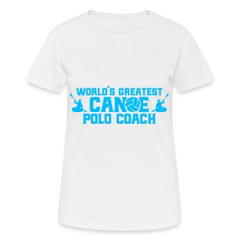Kanupolo Kanupolo Mannschaft Kanusport Geschenk - Frauen T-Shirt atmungsaktiv - Weiß - Vorne - AI Model Female 172 dark (172cm)