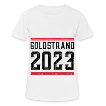 Sables d’or 2023 (Garantie du prix le plus bas) - T-shirt respirant Femme - blanc - Devant - AI Model Female 172 dark (172cm)
