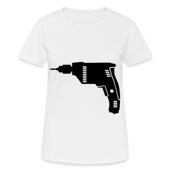 Drill - Women's Breathable T-Shirt - white - Front - AI Model Female 172 dark (172cm)