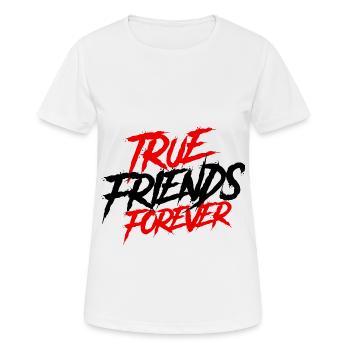 Best friends forever - Women's Breathable T-Shirt - white - Front - AI Model Female 172 dark (172cm)