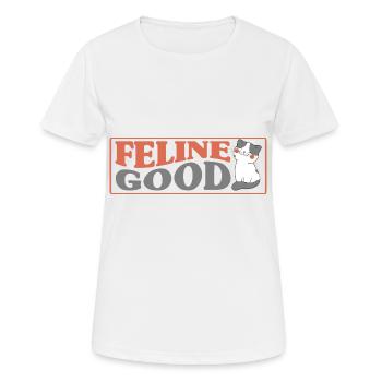 Katzenmama Katzeneltern Katzen Liebhaber Geschenk - Frauen T-Shirt atmungsaktiv - Weiß - Vorne - AI Model Female 172 dark (172cm)