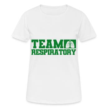 Respirotär Therapeut Pulmonologie Intensivpflege G - Frauen T-Shirt atmungsaktiv - Weiß - Vorne - AI Model Female 172 dark (172cm)