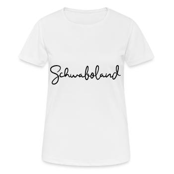 Schwaboland Schwabe Schwäbisch Schwaben - Frauen T-Shirt atmungsaktiv - Weiß - Vorne - AI Model Female 172 dark (172cm)