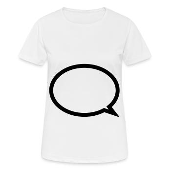 Ballon - T-shirt respirant Femme - blanc - Devant - AI Model Female 172 dark (172cm)
