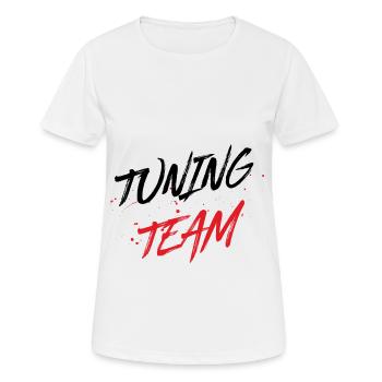 Équipe de tuning - T-shirt respirant Femme - blanc - Devant - AI Model Female 172 dark (172cm)