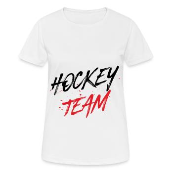 Hockey Team - Women's Breathable T-Shirt - white - Front - AI Model Female 172 dark (172cm)
