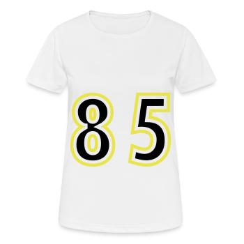 85 Number College - Women's Breathable T-Shirt - white - Front - AI Model Female 172 dark (172cm)
