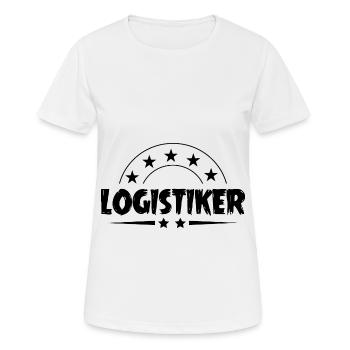 Logistiker Beruf - Frauen T-Shirt atmungsaktiv - Weiß - Vorne - AI Model Female 172 dark (172cm)