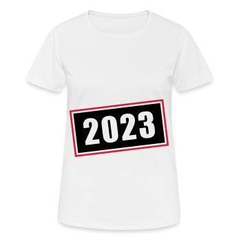 Symbole 2023 - T-shirt respirant Femme - blanc - Devant - AI Model Female 172 dark (172cm)