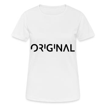 ORIGINAL - T-shirt respirant Femme - blanc - Devant - AI Model Female 172 dark (172cm)