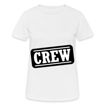 Timbres de l’équipage - T-shirt respirant Femme - blanc - Devant - AI Model Female 172 dark (172cm)