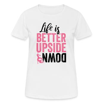 poledance pole dance girl pole dancing Geschenk - Frauen T-Shirt atmungsaktiv - Weiß - Vorne - AI Model Female 172 dark (172cm)