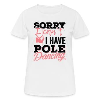 poledance pole dance girl pole dancing Geschenk - Frauen T-Shirt atmungsaktiv - Weiß - Vorne - AI Model Female 172 dark (172cm)