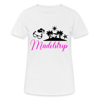Girls Trip 2020 Mädelstrip Mädelstour Frauentrip - Frauen T-Shirt atmungsaktiv - Weiß - Vorne - AI Model Female 172 dark (172cm)