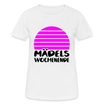 Mädelswochenende Mädelstrip Girls Trip Weekend - Frauen T-Shirt atmungsaktiv - Weiß - Vorne - AI Model Female 172 dark (172cm)