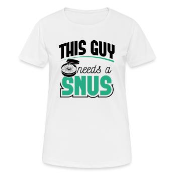 Snus non-smoking non-smoker nicotine Anti-smoker - Women's Breathable T-Shirt - white - Front - AI Model Female 172 dark (172cm)