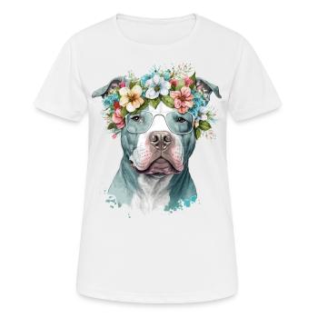 Nice pit bull - Women's Breathable T-Shirt - white - Front - AI Model Female 172 dark (172cm)