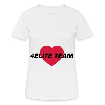Elite Team Heart Love - Women's Breathable T-Shirt - white - Front - AI Model Female 172 dark (172cm)