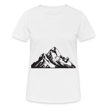 Berge Alpen Natur - Frauen T-Shirt atmungsaktiv - Weiß - Vorne - AI Model Female 172 dark (172cm)