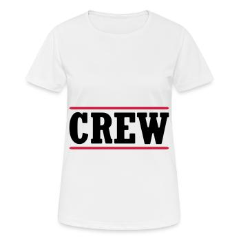 Timbres de l’équipage - T-shirt respirant Femme - blanc - Devant - AI Model Female 172 dark (172cm)