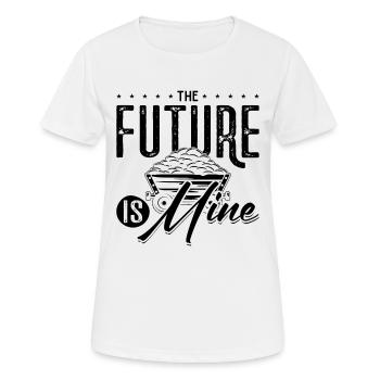The Future Is Mine Mining Trucker Coal Mine - Women's Breathable T-Shirt - white - Front - AI Model Female 172 dark (172cm)