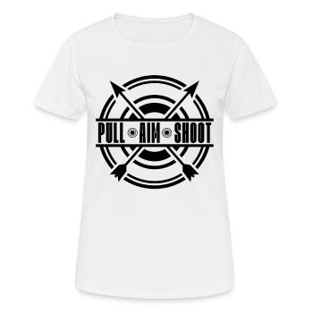 Tir Tir à l’arc Chasse Bowhunter Archer - T-shirt respirant Femme - blanc - Devant - AI Model Female 172 dark (172cm)