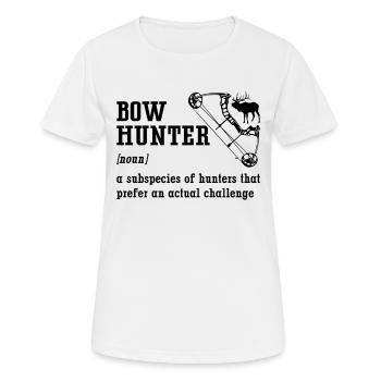 Bow Hunter A Hunters That Bowhunting Target Hunter - Women's Breathable T-Shirt - white - Front - AI Model Female 172 dark (172cm)