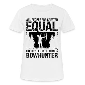 All People But Finest Bowhunting Bowhunt Bowhunter - Frauen T-Shirt atmungsaktiv - Weiß - Vorne - AI Model Female 172 dark (172cm)