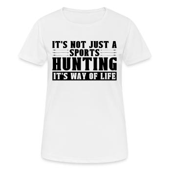 It's Not Just A Bowhunting Bowhunt Sport Bowhunter - Frauen T-Shirt atmungsaktiv - Weiß - Vorne - AI Model Female 172 dark (172cm)