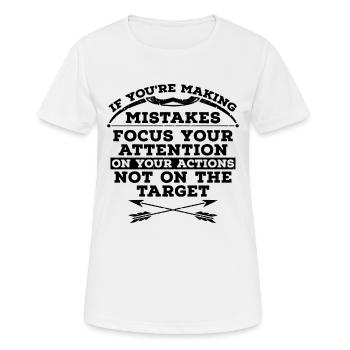 If You're Making Bowhunting Bow Shooting Bowhunter - Frauen T-Shirt atmungsaktiv - Weiß - Vorne - AI Model Female 172 dark (172cm)