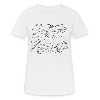 Artiste de perles Perles Perles Fabrication de bijoux Perlage - T-shirt respirant Femme - blanc - Devant - AI Model Female 172 dark (172cm)