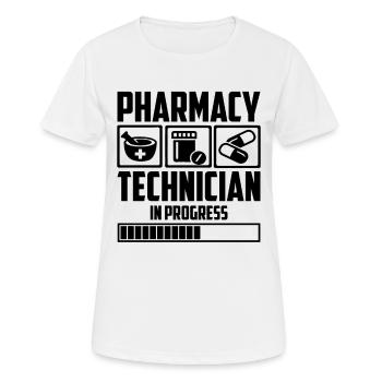 Le technicien en pharmacie en cours aime les soins de santé - T-shirt respirant Femme - blanc - Devant - AI Model Female 172 dark (172cm)