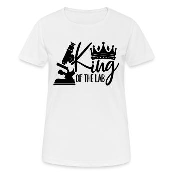 King Of The Lab Scientists Laboratory Technician - Frauen T-Shirt atmungsaktiv - Weiß - Vorne - AI Model Female 172 dark (172cm)