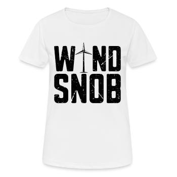 Éolienne Snob Windmill Technicien en turbine d’énergie verte - T-shirt respirant Femme - blanc - Devant - AI Model Female 172 dark (172cm)
