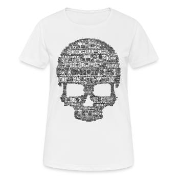 Radiologie Skull Shape Radiography Technicien en radiographie - T-shirt respirant Femme - blanc - Devant - AI Model Female 172 dark (172cm)