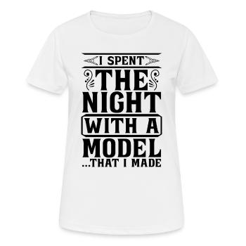 Architecte J’ai passé la nuit Architectes architectes - T-shirt respirant Femme - blanc - Devant - AI Model Female 172 dark (172cm)