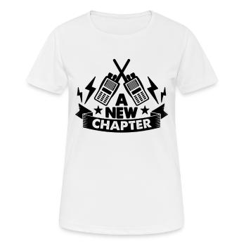 A New Chapter Ham Radio Channel Ham Radio Operator - Women's Breathable T-Shirt - white - Front - AI Model Female 172 dark (172cm)
