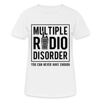 Multiple Radio Disorder Channel Ham Radio Operator - Women's Breathable T-Shirt - white - Front - AI Model Female 172 dark (172cm)
